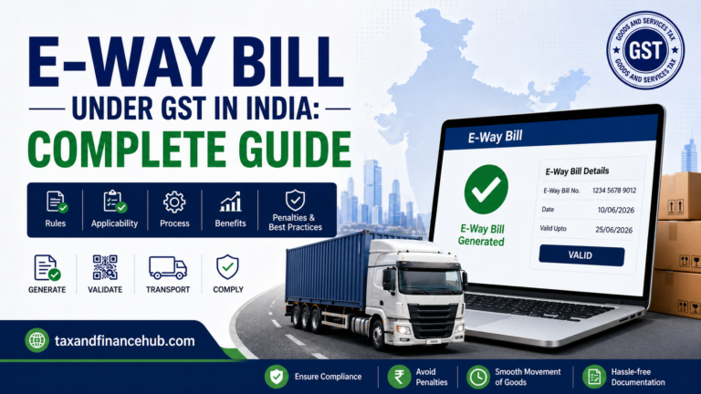 E-Way Bill Under GST in India (2026): Complete Guide – Validity, Rules, Penalties & E-Invoicing